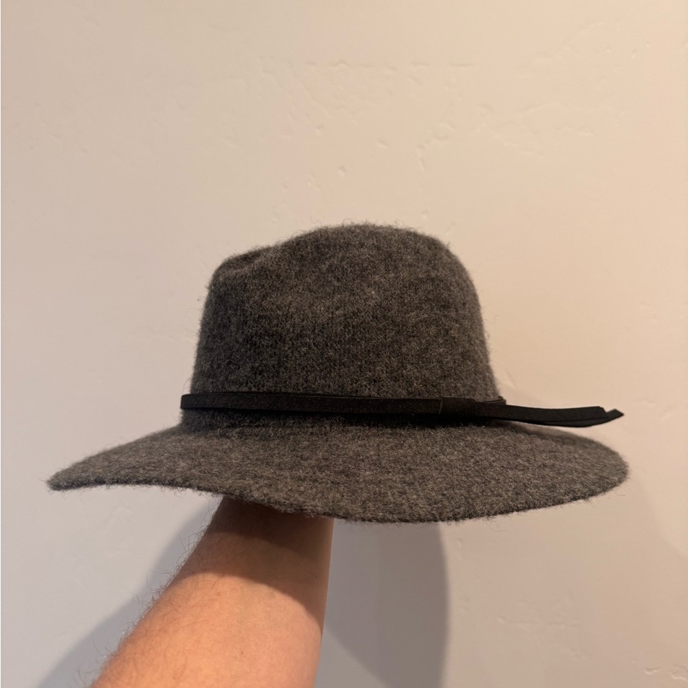 Gray Wool Fedora Hat